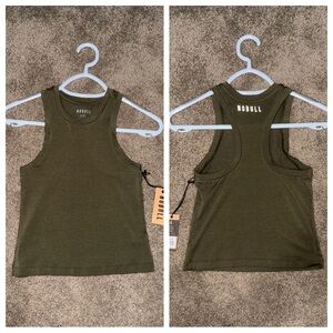 🆕 NOBULL Olive Green Crop Top Sz. Small